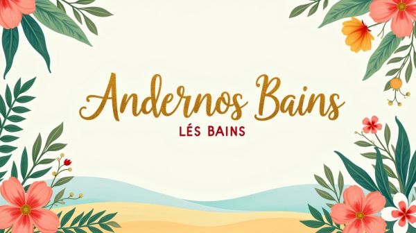 Affiche de la commune d'andernos-les-bains : décor au goût d'été