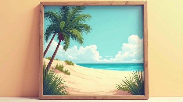 Affiche de la commune d'andernos-les-bains : décor au goût d'été