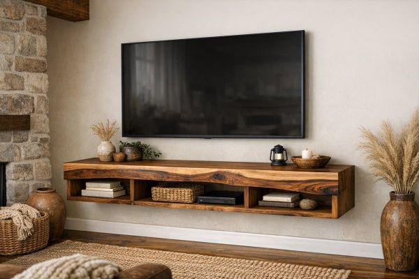 Top 5 meubles TV en bois recyclé pour un intérieur écoresponsable